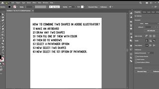 How to combine two shapes in illustrator?