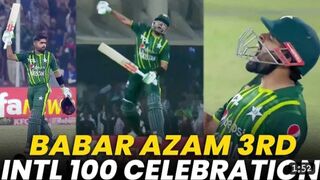 Babar Azam Celebrates His 3rd INTL Century