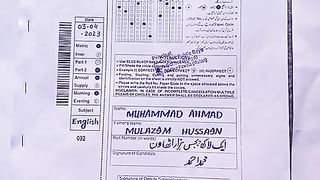 How to fill Answer and Bubble Sheet Matric Inter Board