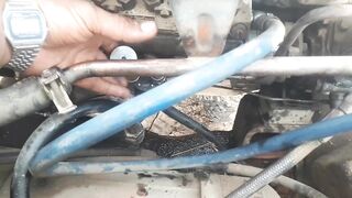 ISUZU 6bg1 6bb1mt11 diesel engine starting fault and solution pump timing advance retire pump kholna