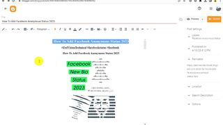 How To Add Facebook Anonymous Status 2023