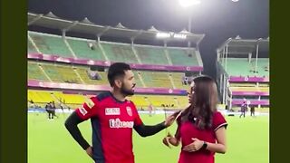 Sikander Raza talking in Punjabi
