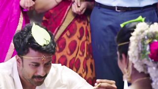 Romantic Bollywood kisses scene