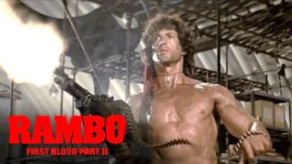 Rambo shoot up the base scene Rambo _ first blood part Il