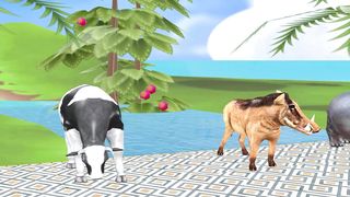 Choose The Perfect Boat Challenge with Gorilla Mammoth Elephant Cow ESCAPE ROOM Animals Slide Game