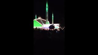 Nightview of ShahFaisal Masjid Islamabad
