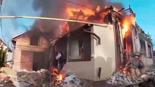 House where Ukrainian fighters were located, was hit