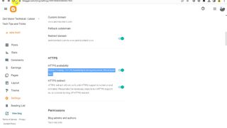 HTTPS availability Status Available After Some Times