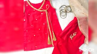 Laces designs on baby girl dress