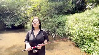 tarikan joran yang enak sekali
