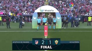 Resumen de Atlético de Madrid vs UD Almería (2-1)