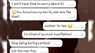 Look what my mother in law said this is very humiliating ????????