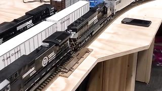 The busy scene of the coal truck