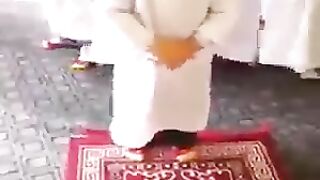 Decent and Innocent babies kids offfeing salat namaz.