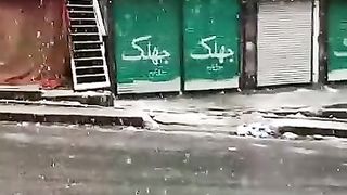 Snow fall at naran