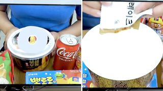 New Comparison HIU Mukbang Fire Spicy Noodle Tteokbokki 불닭볶음면 뽀 & HIU 하이유 Animat