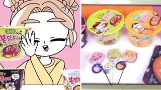 New Compare 하이유 MASHIKETTA Mukbang Fire Spicy Noodle Tteokbokki TV & HIU Real VS
