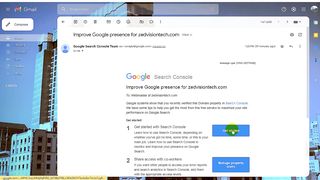 Check Email For Improve Google presence for zedvisiontech.com Message