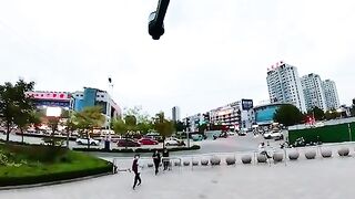 Beautiful view through drown camera