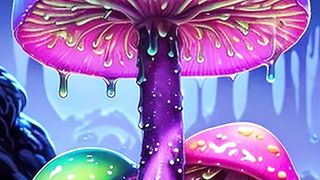 Beat-Synchronized AI Animation: Psychedelic Slime Mushroom Metamorphozis