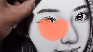 How to draw a Girl with hand painting short & fast video #howto #shorts #views