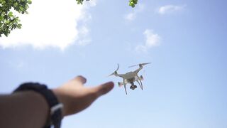 Catching a drone
