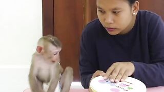 I't Snack Time Mom Offer Fruit For Cute Bom's