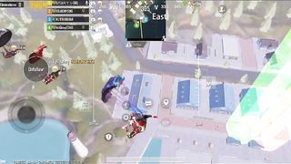 BGMI pubg mobile_ Nice gameplay Random teammate we lost chicken dinner Noob Girl teammate in Last