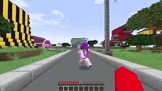 Cash has a Fan Girl in Minecraft