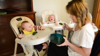 Feeding 10months old TRIPLETS