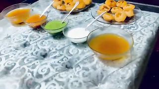 Filp the bottle Eating Pani puri