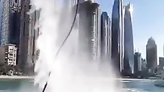 Water show in Dubai Marina