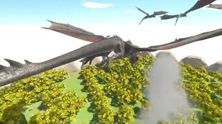 Epic Dinosaur Fighting Tyrannosaurus Rex vs Lava Dragon in Jurassic World Evolution