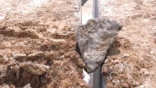 Stone Church. heavy mechinery working