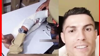 Cristiano Ronaldo reacts