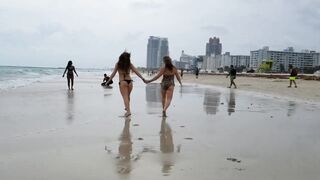 4K Spring break - Miami bikini ???? beach ⛱️ party ????