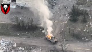 Ukrainian troops blow up Russian armoured vehicle in MASSIVE explosion