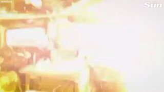 Ukrainian troops miraculously survive after truck is blasted by Russian tank