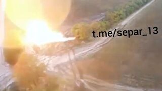 Ukrainian T-64BV MBT destroys a Russian tank during the counterattack operations Kherson Oblast