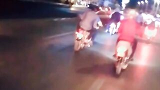Funny snatching with our friend