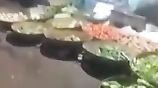 Village Vegetable Market - Mobile Camera Video