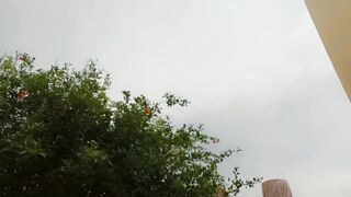 Desi Pakistani Punjabi girl enjoying raining | Barish ke mazy