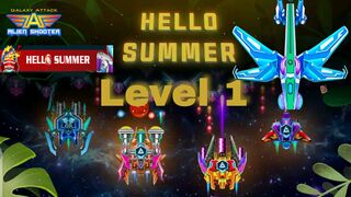 Galaxy Attack Alien Shooter {Hello Summer} Level 1