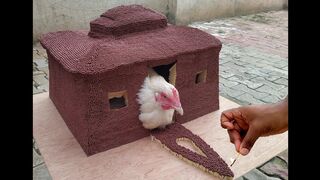 Experiment | 500,000 Match Stick House VS Chicken | Experiment video | MrMarkhor01
