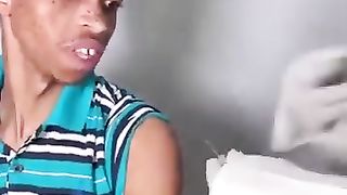 Funny people during injection