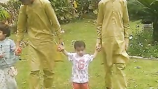 Family enjoying day