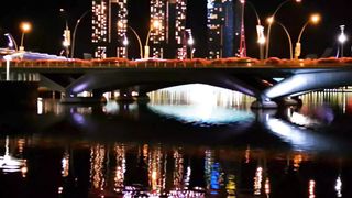 Night View Of Singapore In 4k UHD With Relaxation Music