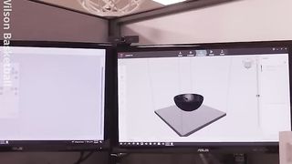C'est le premier basket-ball imprimé en 3D !!