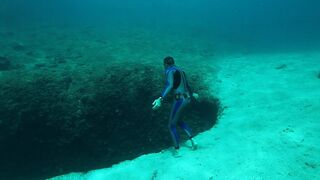 Never be Nery freediving in Vouliagmeni