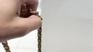 Real Gold Saint Jude Lock Chino Link Chain by Ijaz Jewelers
